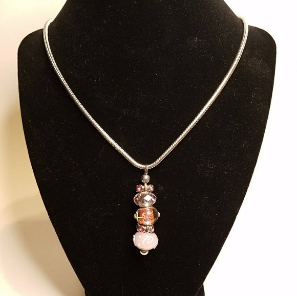 NWOT Snake chain with European style beads - Picture 1 of 1